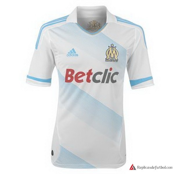 Camiseta Marsella Primera equipación Retro 2011 2012 Blanco